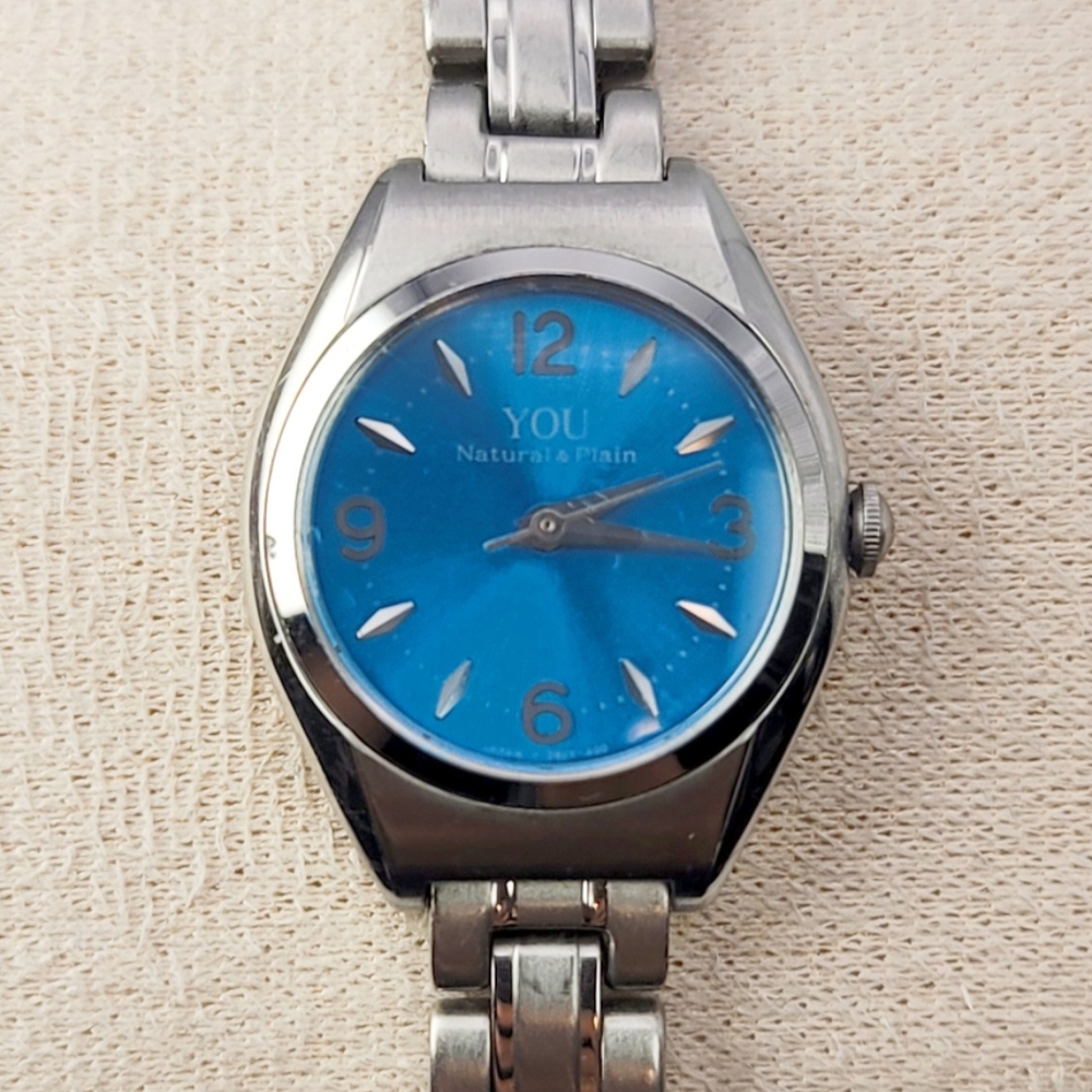 Orient YOU Women’s Quartz Watch UB2Y‑R0 CS – Silver SS, Blue Dial, New Battery